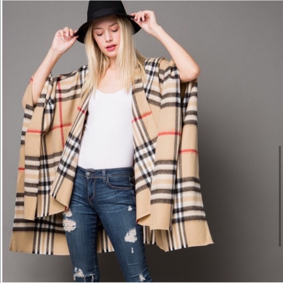 MUST GO, SALE ENDS 12/28 Plaid Wrap - Picture 4 of 5